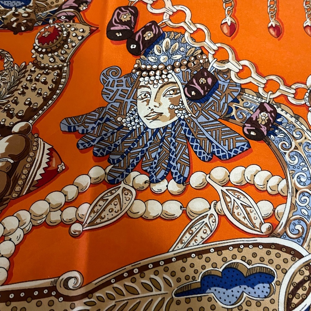 Hermès Silk Zenobie Reine De Palmyre Scarf.